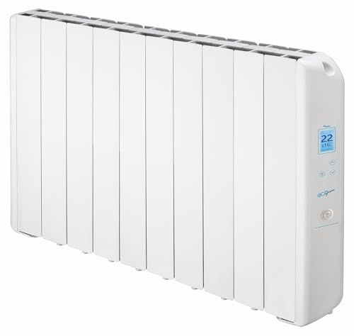 FARHO | Radiatore elettrico a inerzia fluida 1670W | FARHO Eco Green WiFi Ultra 10 elementi | Bianco | WiFi integrato | Basso consumo | Garanzia 20 anni