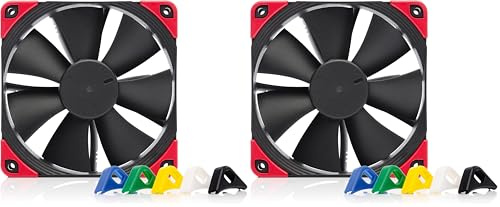 Noctua NF-S12A PWM chromax.black.swap, Ventilador Silencioso, 4 Pines (120 mm, Negro) (Paquete de 2)