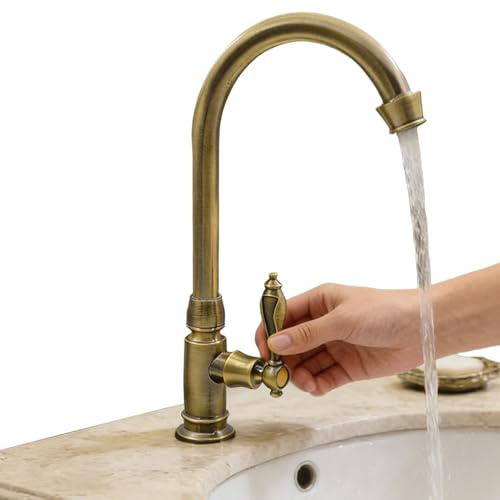 Rubinetto per lavabo da bagno - miscelatori per lavabo a rotazione retrò,Rubinetto per lavello da bar | per giardino balcone piano vasico bagno esterno -Home