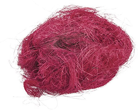Rayher 8524519 Grasfaser, Beutel 20g, weinrot