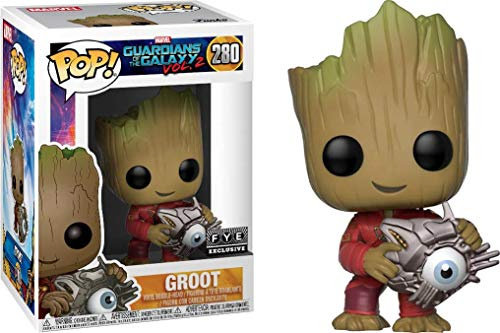 Funko - Guardians of The Galaxy 2-Groot W/Cyber Eye Exclusive Figurine, Mehrfarbig, 24878