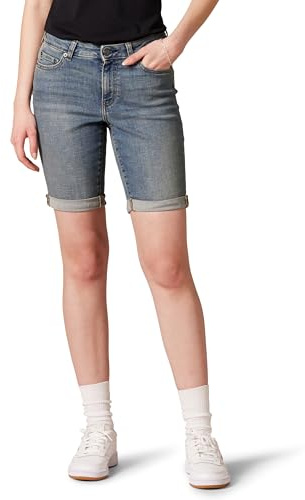 Amazon Essentials Women's Slim-Fit Denim Bermuda Shorts with Pockets