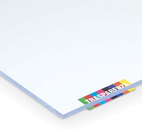 DIGIPLASTICS Plaque de polycarbonate compacte 5 mm transparente protégée contre les rayons UV 600 x 400 mm