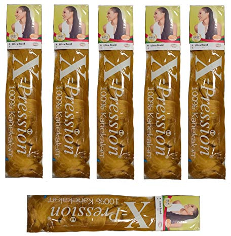 6 mèches Xpression Ultra Braid pour tresses africaine de 82pouces (210cm) 100% Kenekalon (27)