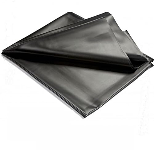 UUHUKP Teichfolie 1,5 m x 2 m aus HDPE für Fischteiche, Brunnen, Wasserfälle und Wassergärten