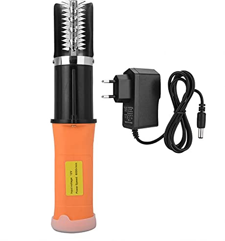 EVTSCAN Écailles de poisson électrique puissant avec moteur résistant à l'eau et adaptateur d'alimentation CA Kit de nettoyage pour poissons (prise EU 110-240 V)