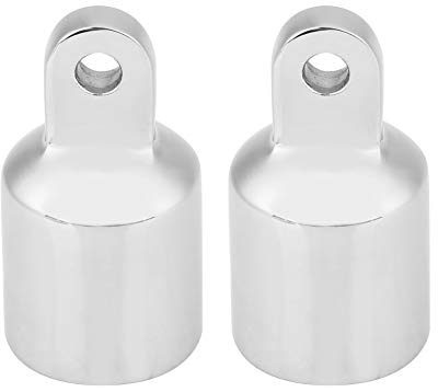 Ösen-Endkappe, Paar Edelstahl-Schiffs-Öse-Ende Bimini-Top-Cap-Hardware-Fitting