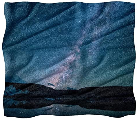 Fleece-Überwurfdecke für Couch, Sofa oder Bett, gemütliche, weiche Decken, fantastisches Himmel-Muster