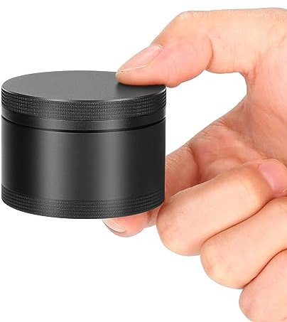 Portable Metal Pill Case, Single Waterproof Daily Pill Box for Travel, Pill Container, Aluminium Alloy Round Pill Box Organizer Pill Holder for Medicine Vitamin Fish Oils Big Size