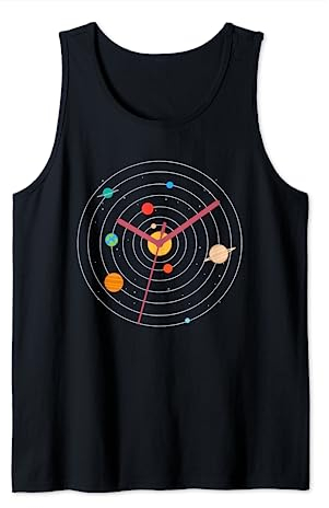 Milchstraße Planet Uhr – Galaxie-Universum für Astronomie-Liebhaber Tank Top