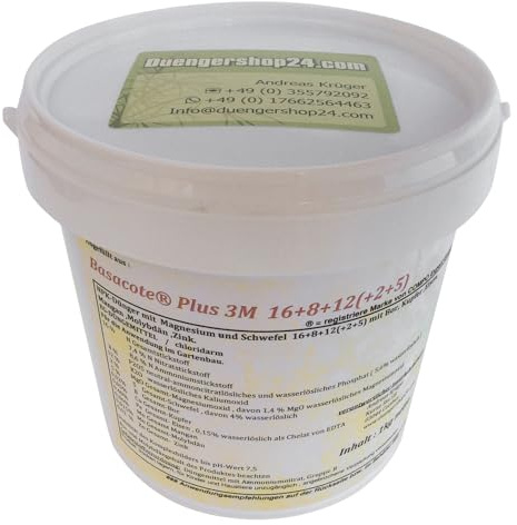 1kg Abfüllung aus Basacote® Plus 3M 16+8+12(+2) mit Dosierlöffel