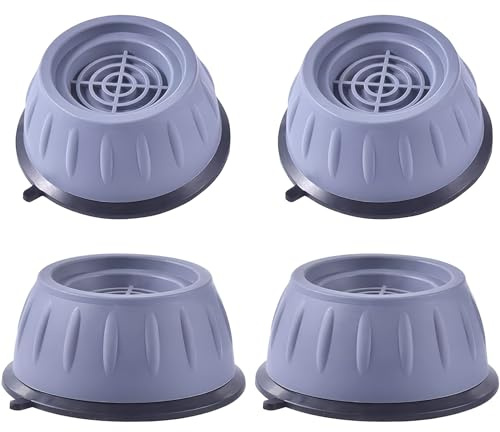 DHWEKU 4 Pièces Pied Anti Vibration Machine a Laver, Patins Anti Vibration Lave Linge, Pied Machine a Laver Anti Vibration, Pied Machine a Laver pour Machines à Laver Séchoirs et Meubles