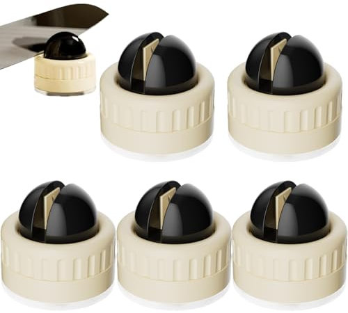 Mini Knife Sharpener with Suction Cup, Compact Stability Whetstone Sharpening Stone Knife Sharpener, Ideal for Sharpening Knives, Suitable for Most Blades, Knife Sharpener - 5 Black