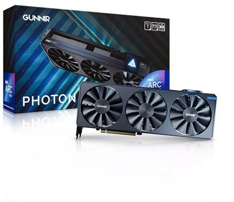 WEELIAO GUNNIR Intel Arc A770 Photon 16GB OC GDDR6 2400MHz Triple Fan Black Graphics Card (256-bit, PCIe 4.0, HDMI/DisplayPort, Supports 4k)