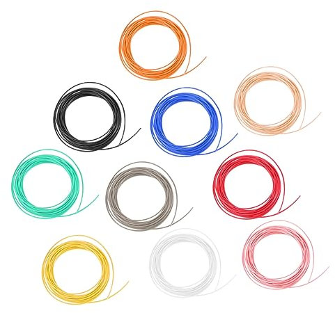 BELLIFFY Nachfüllpack Für 3d-druckerfilament Pla 1,75 Mm 10 Stück Geringe Dichte Hohe Temperaturbeständigkeit Schnelle Formgebung