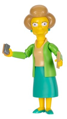 The Simpsons Edna Krabappel de 5 Pulgadas con Tiza y Regla