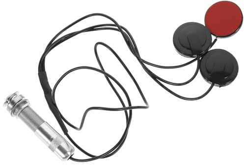 ibasenice Piezo Tonabnehmer für Saiteninstrumente mit 3 Silbernen Piezo Kontakten aus Kunststoff Präzise Abstimmung und Klangqualität für Gitarre und Guzheng