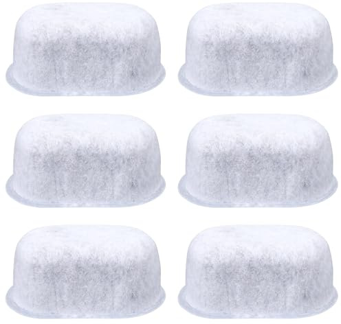 6pcs Coffee Maker Carbon Filter Replacement UNIV1CFLTR6PK for GE, Activated Charcoal Coffee Cartridges Water Filter Pods for C7CDAAS3PD3 C7CDABS3RD3 C7CDAAS4PW3 C7CDABS4RW3 G7CDABSSTSS G7CDAASSTSS