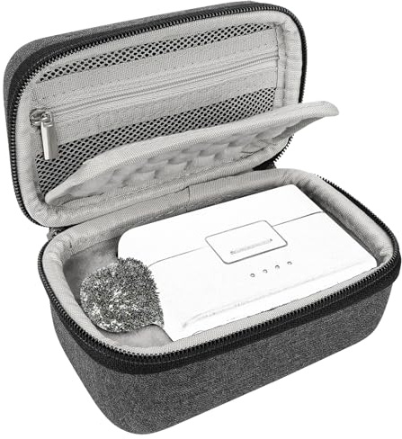 Geekria Custodia per microfono compatibile con DJI Mic Mini, custodia rigida per il trasporto del microfono, custodia protettiva da viaggio con cavo (grigio scuro)