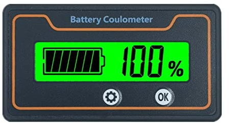 Medidor de capacidad de batería con indicador de pantalla LCD, voltímetro digital para batería de litio y plomo-ácido