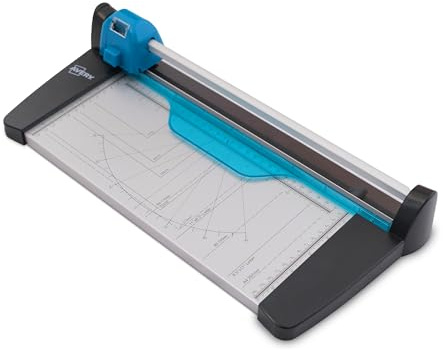 Avery Taglierina per carta 4 in 1, formato A4, dritta, ondulata, taglierino pieghevole per artigianato, ufficio e scuola