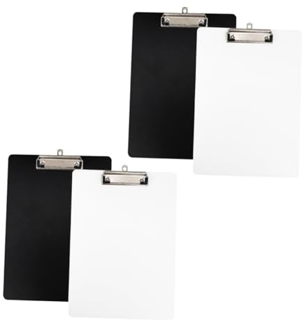 jojofuny 4 Pièces Porte Documents Plastique Lot de Planchette Écrite Portable pour Étudiants et Pratique et Utilisation Polyvalente