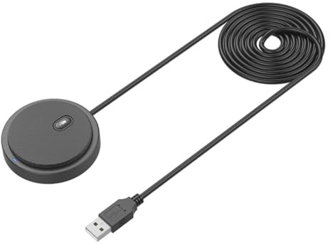LABRIMP Microfono a Condensatore USB senza Driver Nero Treppiede e Filtro | Microfono da Studio di Registrazione, Rete Anti-Spray e Doppio Tracciato, per Desktop Computer e Telefono
