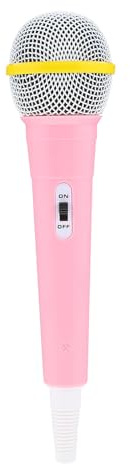 TOYANDONA Mini Microphone en Plastique Rose Accessoire de Microphone Amusant pour Garçon et Filles pour Spectacles Playback et Jeux de Rôle Léger et Compact