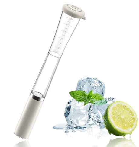 Mortero de cóctel 2 en 1 con vaso medidor, apisonador de cócteles de 30 cm, para cócteles, batidores de hielo, cócteles para mojito, bebidas y zumos