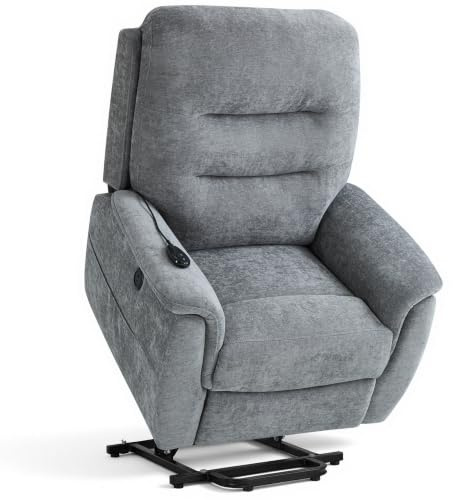 ELEGUE Fernsehsessel mit Aufstehhilfe Elektrisch,Massagesessel,Heizung 8034 | Massagesessel mit Wärmefunktion, Belastbar bis 150 kg, USB & TYP-C, Stufenlos bis 140° Verstellbar,Seniorensessel