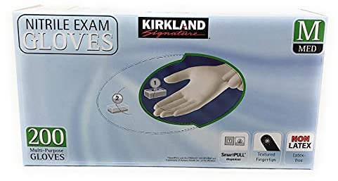 Nitrile Exam Gloves 200/Medium by Kirkland Signature