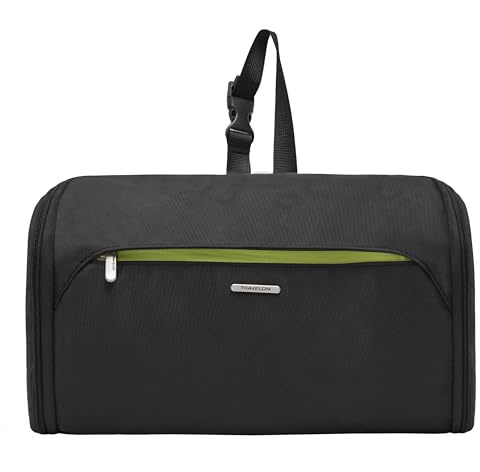 Travelon: Luggage Flat-Out Toiletry Kit, Black, One Size, Travelon Flat-Out Toiletry Kit Black