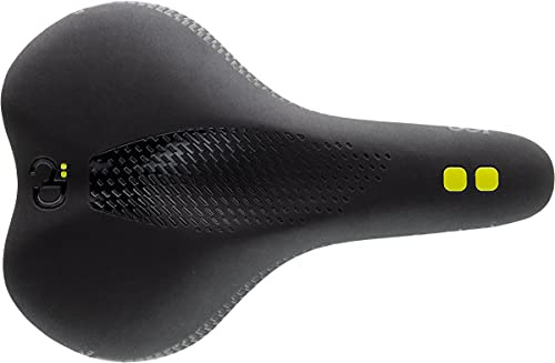 DDK Unisex vuxen D100 komfort densitet fritid/vandringscykel sadel i svart - svart, 270 x 175 mm