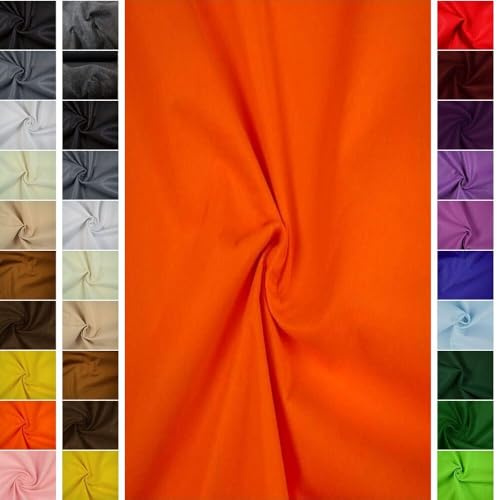 StoffBook neonorange 2mm dicker Bastelfilz zum Nähen & Basteln, 180cm Rolle, Filzstoff Sticken, Taschenfilz, Kleben, ideal für DIY, Dekoration Meterware ab 50cm Stoff, b508