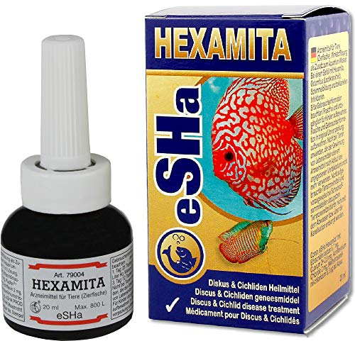 ESHA hexamita Diskus 20ml für 800 Liter Lochkrankheit Schimmelbildung bakterielle Infektionen