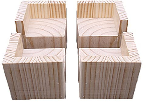 Die Höhe beträgt 10cm Möbelerhöher Betterhöhung Möbelerhöhung Tischerhöher Möbel Risers aus Holz Geeignet für Möbel, Deren Höhe Erhöht Werden muss,Tragende 400-500KG (6x6cm)