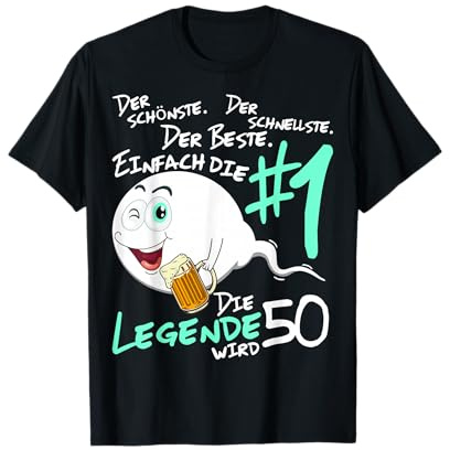 Herren Die Legende wird 50 Jahre 50er Geburtstag Mann T-Shirt