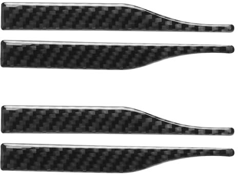 SG Store Pellicola Protettiva Specchietto Retrovisore Auto Striscia Raschiante Anti-collisione 12x1,44 cm Adesivo Protezione In Fibra Carbonio Decorativo