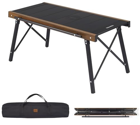 Naturehike Folding IGT Camping Table, Portable IGT Cook System, Ultralight Aluminum Camp Table for Outdoor Picnic Car RV Trip Patio Backyard BBQ