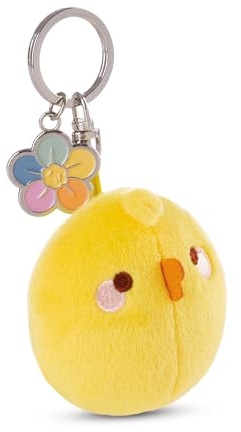 NICI Schlüsselanhänger Piu Piu 6cm gelb - Plüsch-Begleiter Kuscheltieranhänger mit Schlüsselring für Schlüsselband, Schlüsselbund & Schlüsselhalter