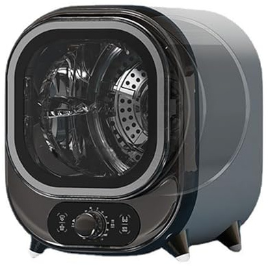 Piccola asciugatrice portatile per appartamento/casa/dormitorio - vasca in acciaio inossidabile, doppio controllo della temperatura, capacità 0,8 kg - macchina asciugatrice da tavolo