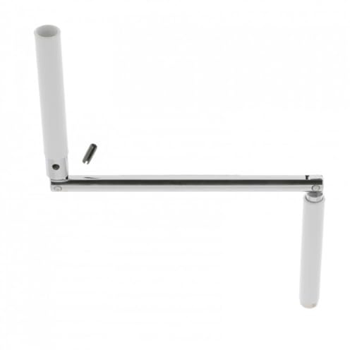 cyclingcolors Poignée de manivelle articulée pour volet roulant en acier avec contre-poignée et goupille Store Fenêtre Baie vitrée Mécanisme, Ø12mm longueur 420mm