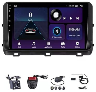Radio estéreo para coche Android 12 para Kia Ceed 3 CD 2018-2022 Pantalla táctil de 9 pulgadas Carplay incorporado Android Auto Controles en el volante 4G WiFi Bluetooth 5.0 con cámara de respaldo (M3