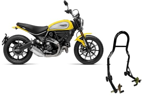 Cavalletto alzamoto alza moto per alzare sollevare la ruota gomma anteriore compatibile con Ducati Scrambler 400 800 1100