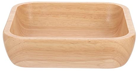 Holibanna Ciotola in Legno per Macedonia di Frutta Ciotola per Riso Facile da Pulire Materiale in Legno per Uso Alimentare Adatta per Picnic E Feste All'aperto Casa