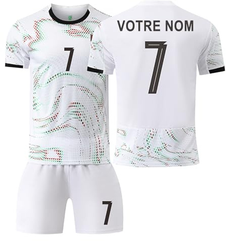 Générique Maillot de Foot Enfant Personnalisé avec Nom Numéro, 24/25 Ensemble et Tenue Pour Enfant et Adulte