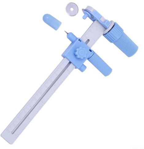 1 cortador giratorio para círculos, herramienta perfecta para necesidades de manualidades de cuero y papel