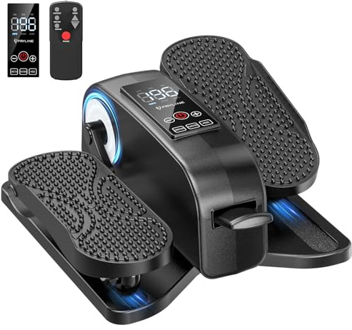 Under Desk Elliptical Machine Elliptical Leg Exerciser as Seen on TV for Senior with Remote Control Portable Quiet Electric Seated Pedal Exerciser with 12 Adjustable Speed