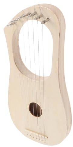 Milisten Selbstgemacht 7-saitige Leierharfe Bausatz Aus Holz Für Anfänger Und Kinder Einfacher Aufbau Individuelles Spielzeug Instrument Für Musikunterricht Und Zuhause