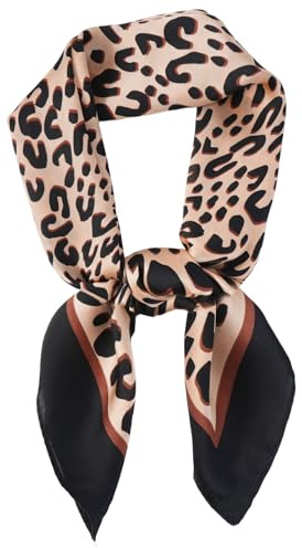 DAMILY Bandana Halstuch Damen，Seidenschal Sommer Schal Faux Seidenschal Quadratische Scarf Square Bandanas Haarschal Kopftuch